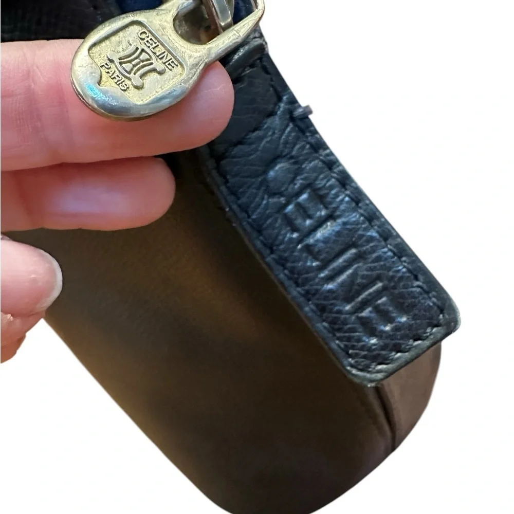 Elegant Vintage CELINE Navy Blue Bolide Top Handle Bag - Picture 3 of 15